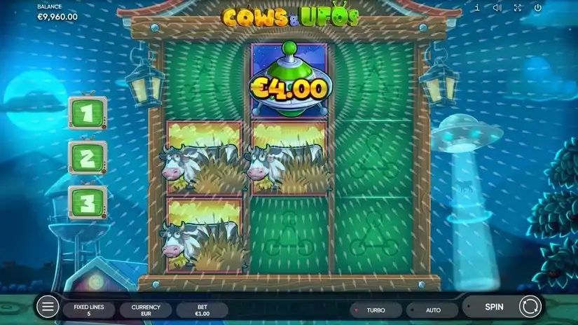 Cows & UFOs slot screenshot 6