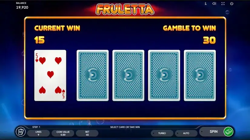 Fruletta slot screenshot 2