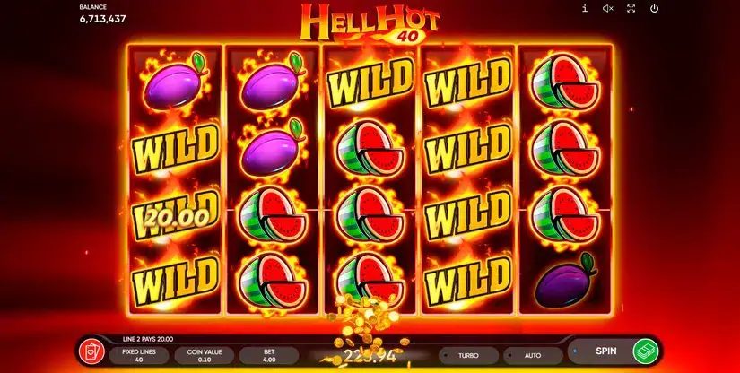 Hell Hot 40 slot screenshot 3