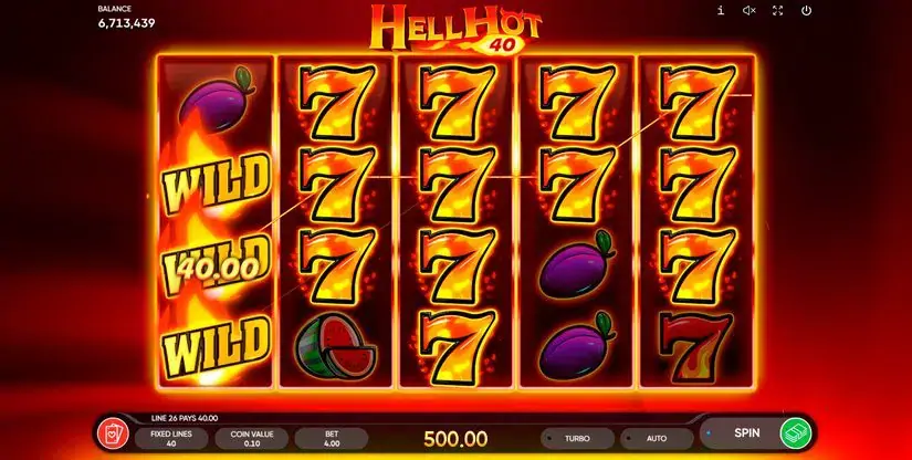 Hell Hot 40 slot screenshot 5