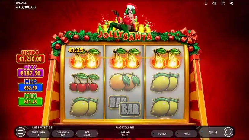 Jolly Santa slot screenshot 1