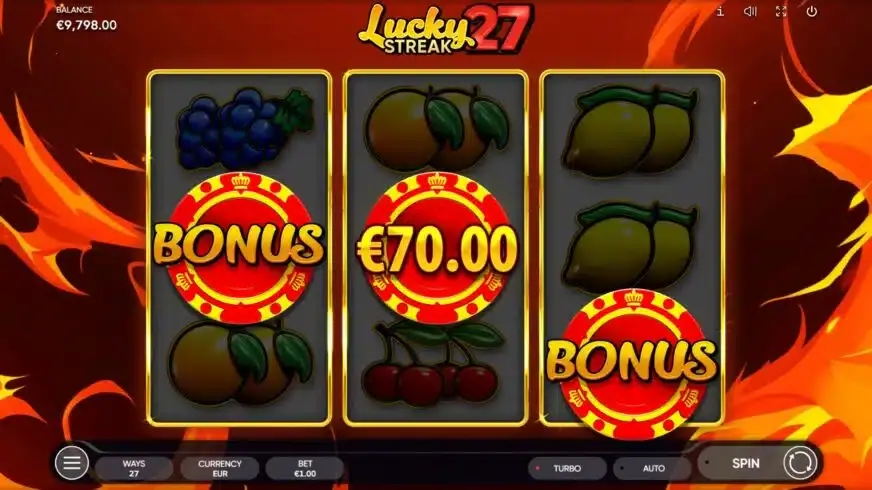 Lucky Streak 27 slot screenshot 