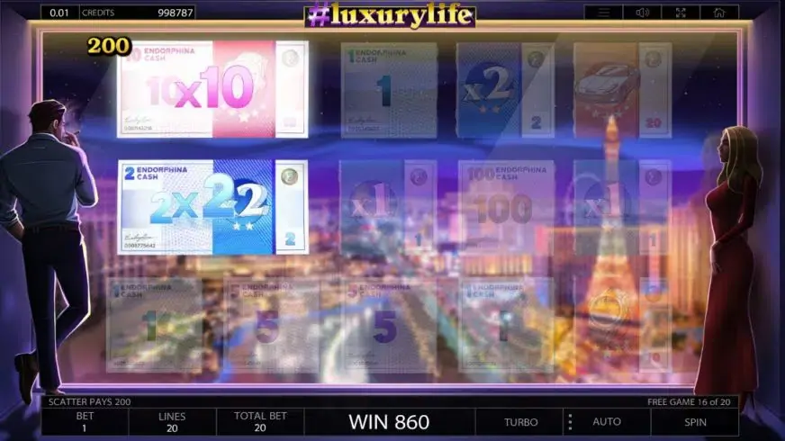 #Luxurylife slot screenshot 6