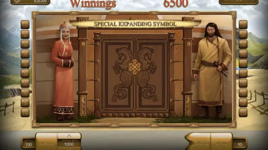 Mongol Treasures slot screenshot 2