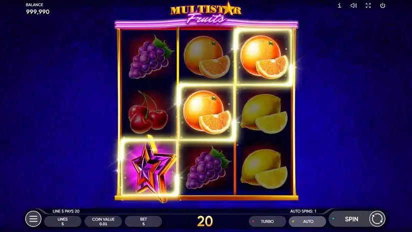 Multistar Fruits slot screenshot 3