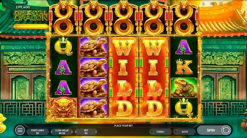 Oriental Dragon slot screenshot 3
