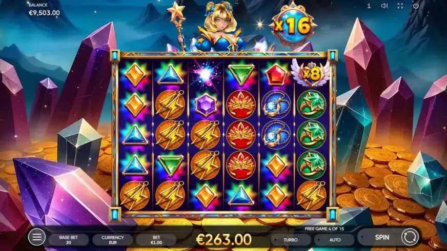 Starshine Crystals slot screenshot 5