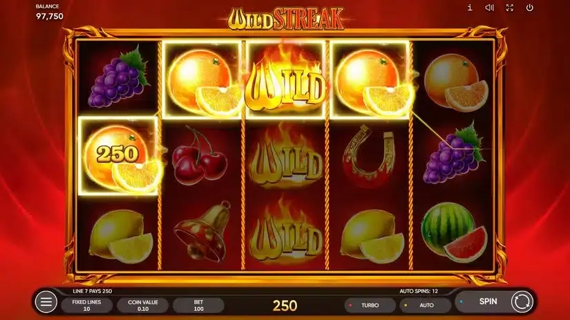 Wild Streak slot screenshot 3