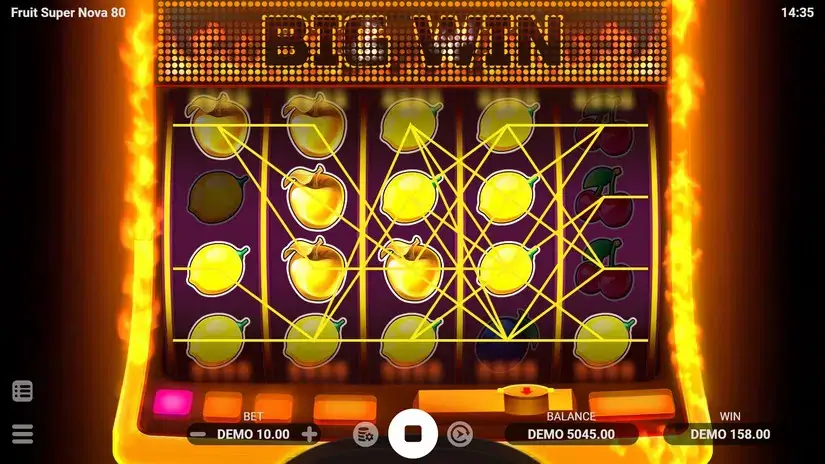 Fruit Super Nova 80 slot screenshot 2