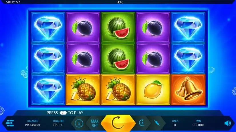 Sticky 777 slot screenshot 1