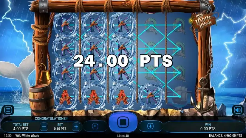 Wild White Whale slot screenshot 2