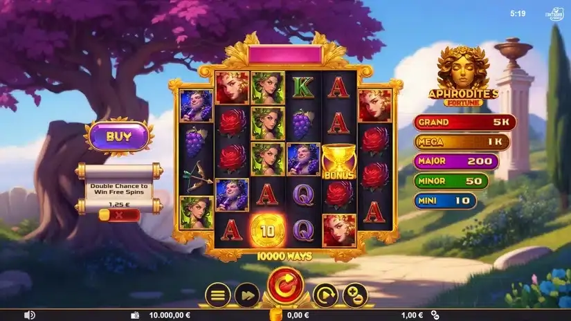 Aphrodite’s Fortune slot screenshot 1