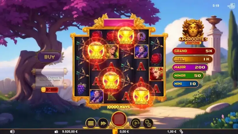 Aphrodite’s Fortune slot screenshot 2