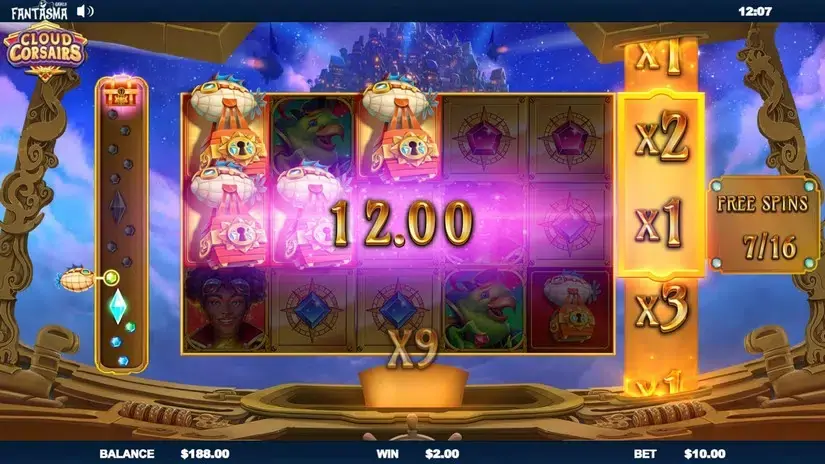 Cloud Corsairs slot screenshot 6