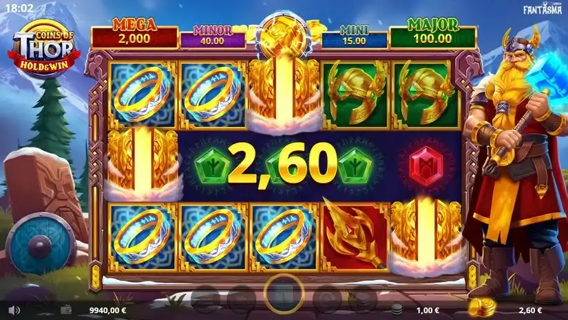 Coins of Thor slot screenshot 2