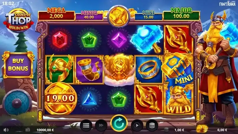 Coins of Thor slot screenshot 1