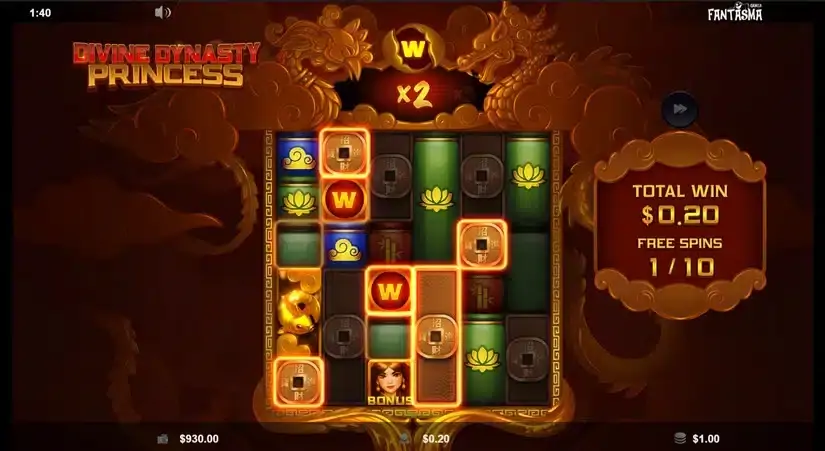 Divine Dynasty Princess slot screenshot 4