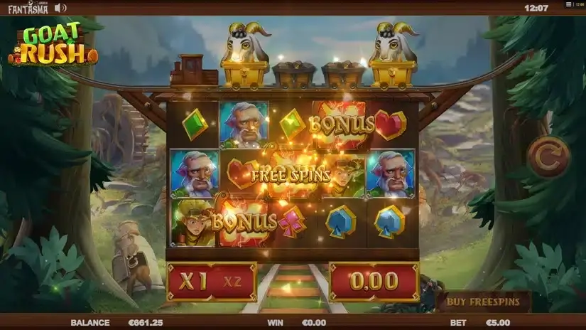 Goat Rush slot screenshot 2