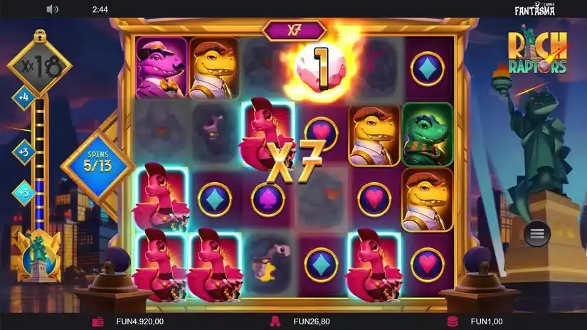 Rich Raptors slot screenshot 5