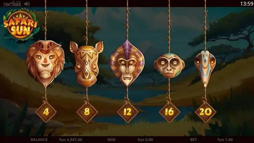 Safari Sun slot screenshot 3