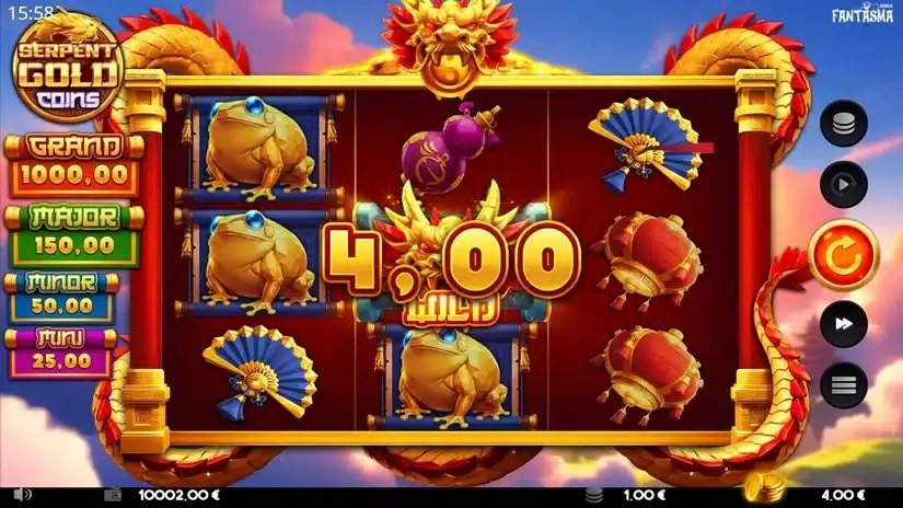 Serpent Gold Coins slot screenshot 2