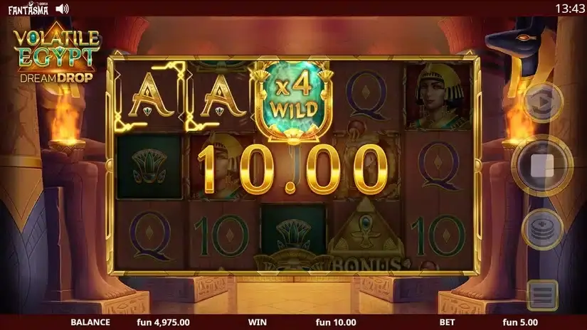 Volatile Egypt Dream Drop slot screenshot 2