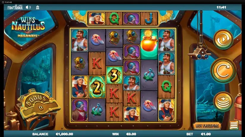 Wins of Nautilus Megaways slot screenshot 1
