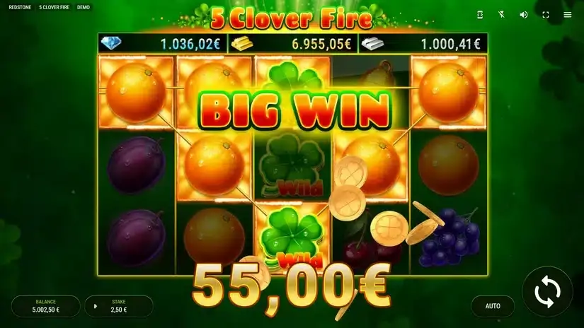 5 Clover Fire slot screenshot 3