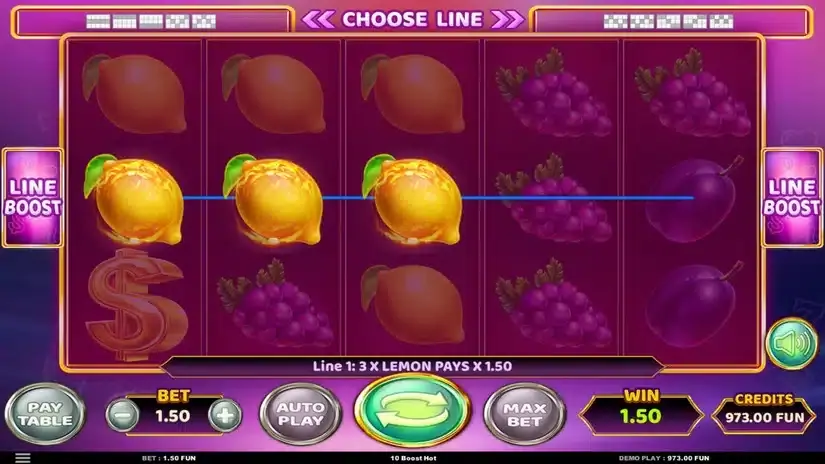 10 Boost Hot slot screenshot 2