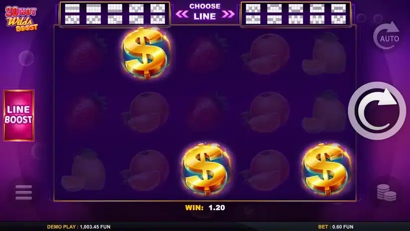 20 Hot Wilds Boost slot screenshot 2