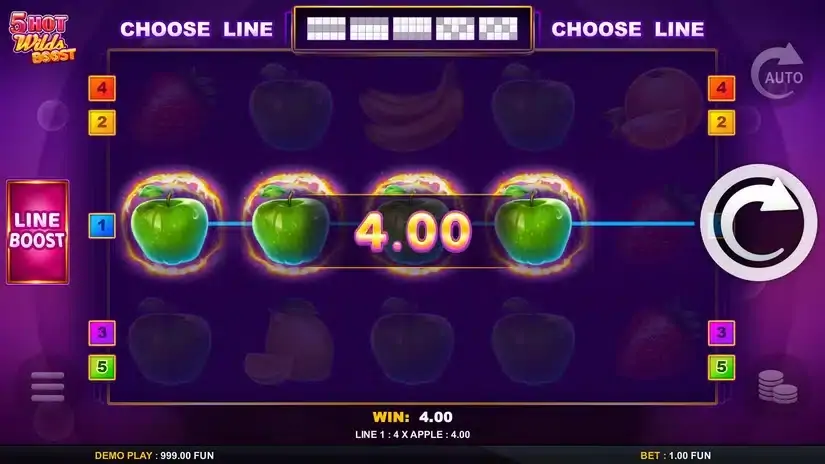 5 Hot Wilds Boost slot screenshot 2