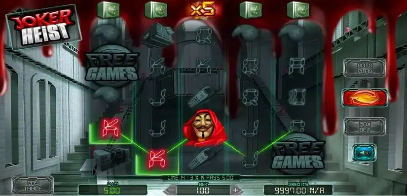 Joker Heist slot screenshot 2