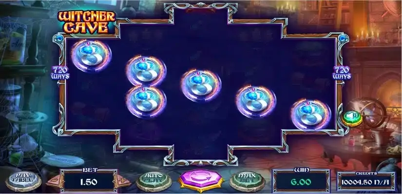 Witcher Cave slot screenshot 2