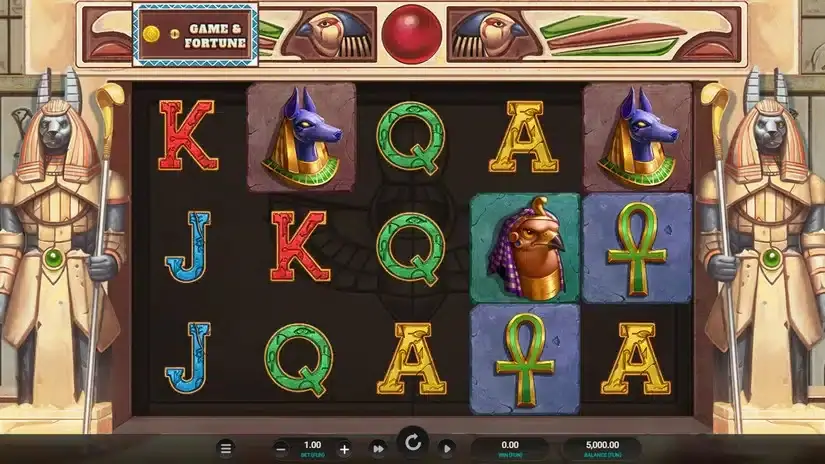 Curse of Ra slot screenshot 1
