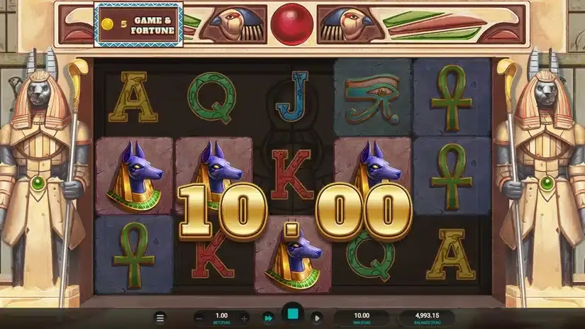 Curse of Ra slot screenshot 2