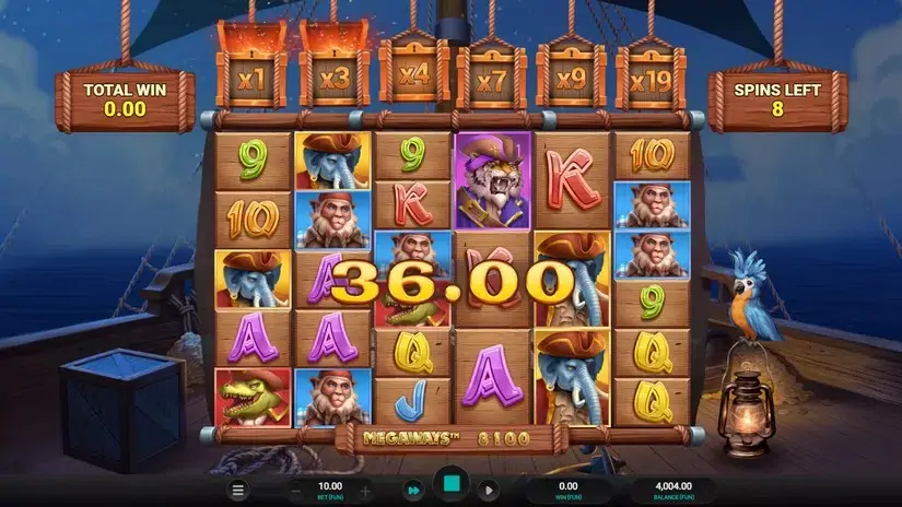 Wild Buccaneers Megaways slot screenshot 4