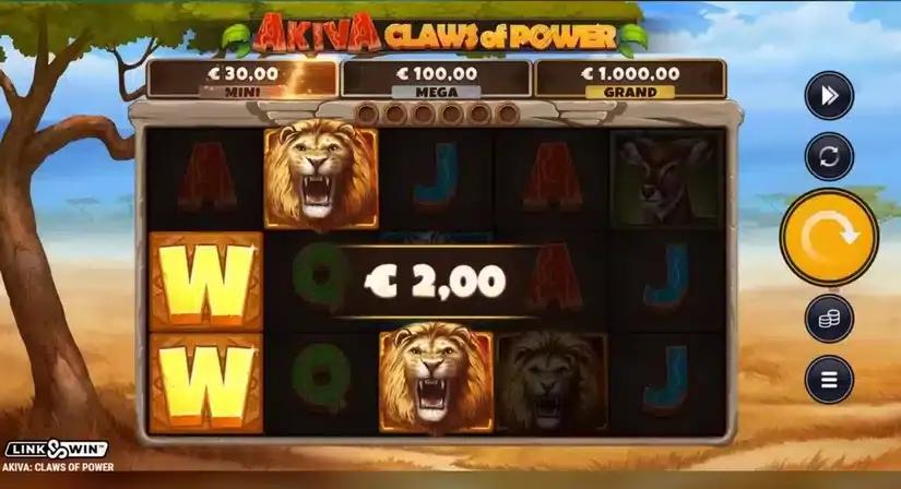 Akiva Claws of Power slot screenshot 4