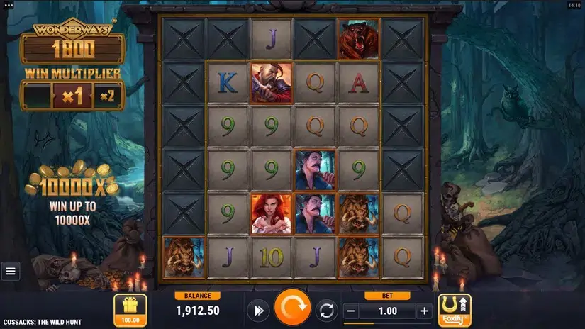 Cossacks the Wild Hunt slot screenshot 