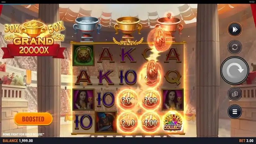Rome Fight For Gold Deluxe slot screenshot 3