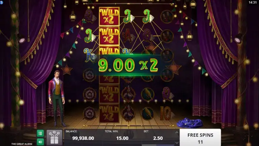 The Great Albini slot screenshot 7