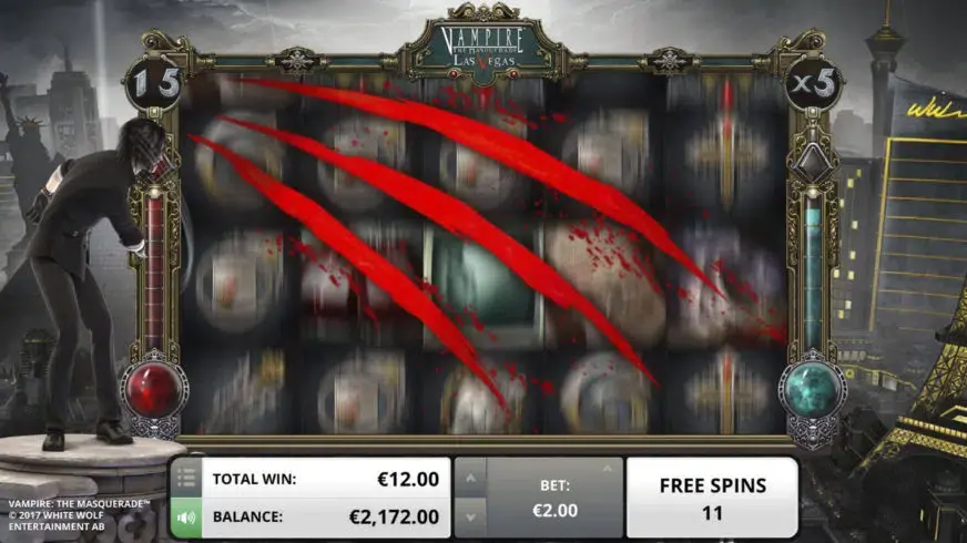 Vampire: The Masquerade — Las Vegas slot screenshot 3