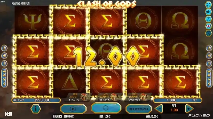 Clash of Gods slot screenshot 5