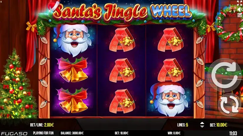 Santa’s Jingle Wheel slot screenshot 1