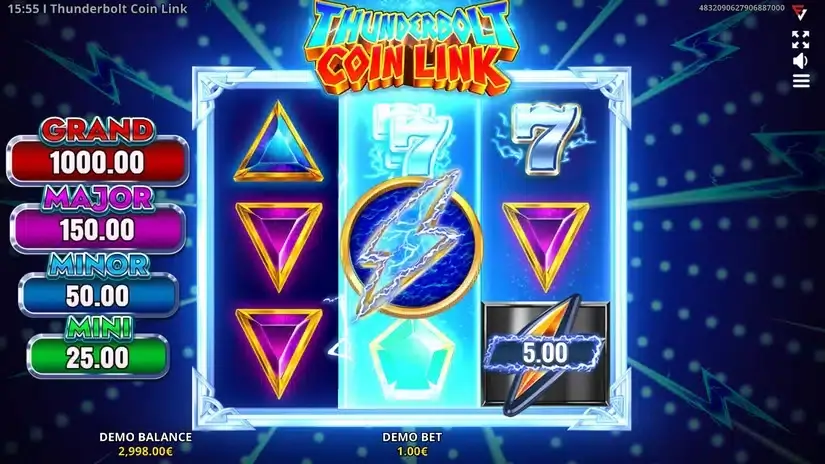 Thunderbolt Coin Link: Running Wins slot screenshot 3