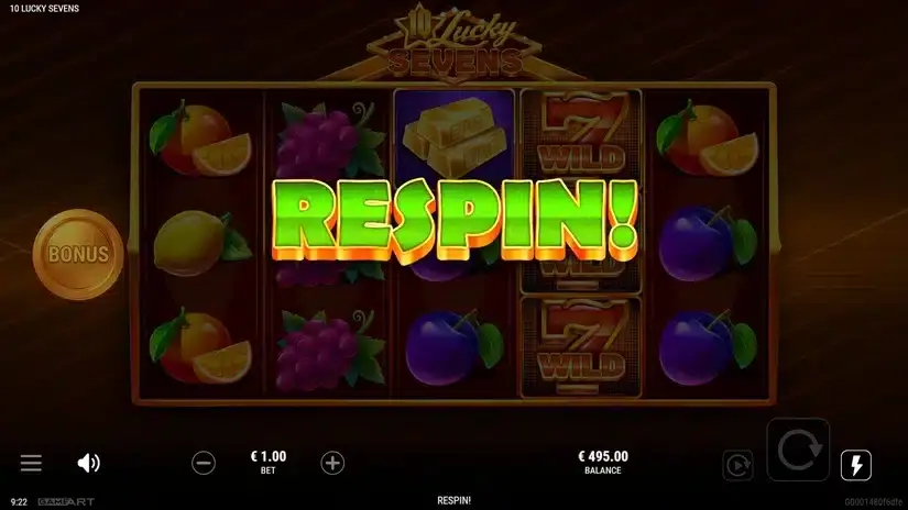 10 Lucky Sevens slot screenshot 2