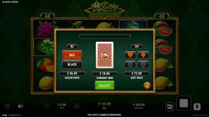 40 Lucky Sevens slot screenshot 3