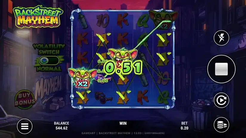Backstreet Mayhem slot screenshot 4