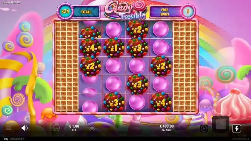 Candy Trouble slot screenshot 4