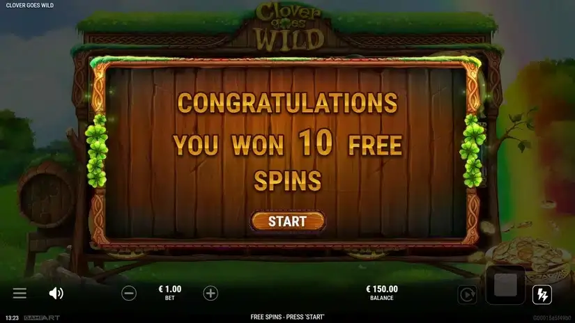 Clover Goes Wild slot screenshot 3
