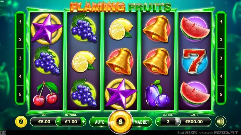 Flaming Fruits slot screenshot 1